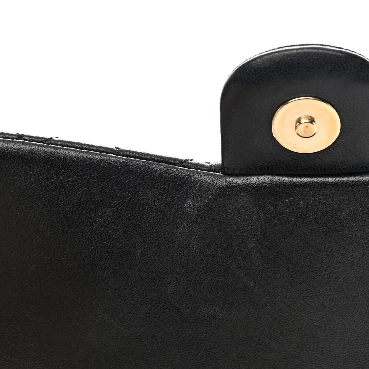 Lambskin Quilted Medium Westminster Pearl Flap Black