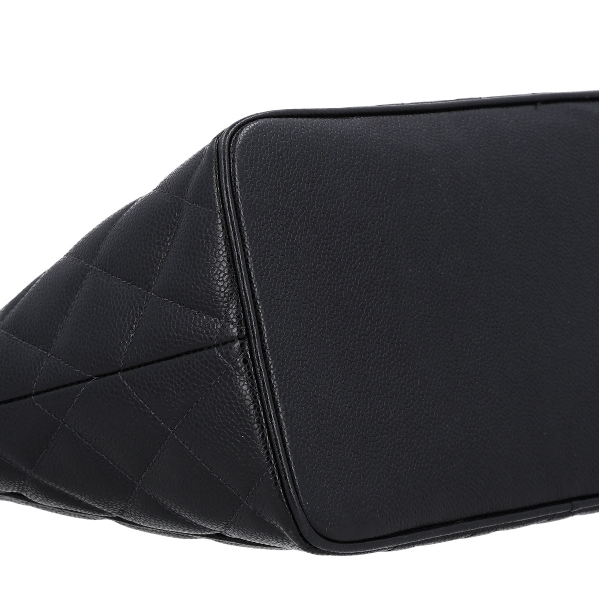 Caviar Quilted Medallion Tote Black
