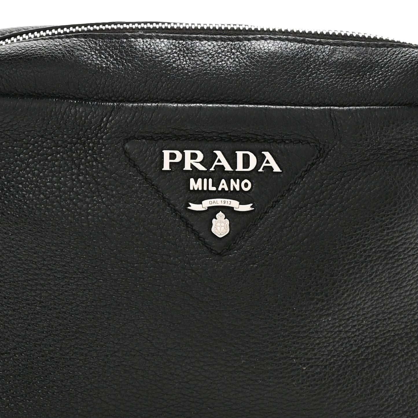 Vitello Daino Crossbody Black