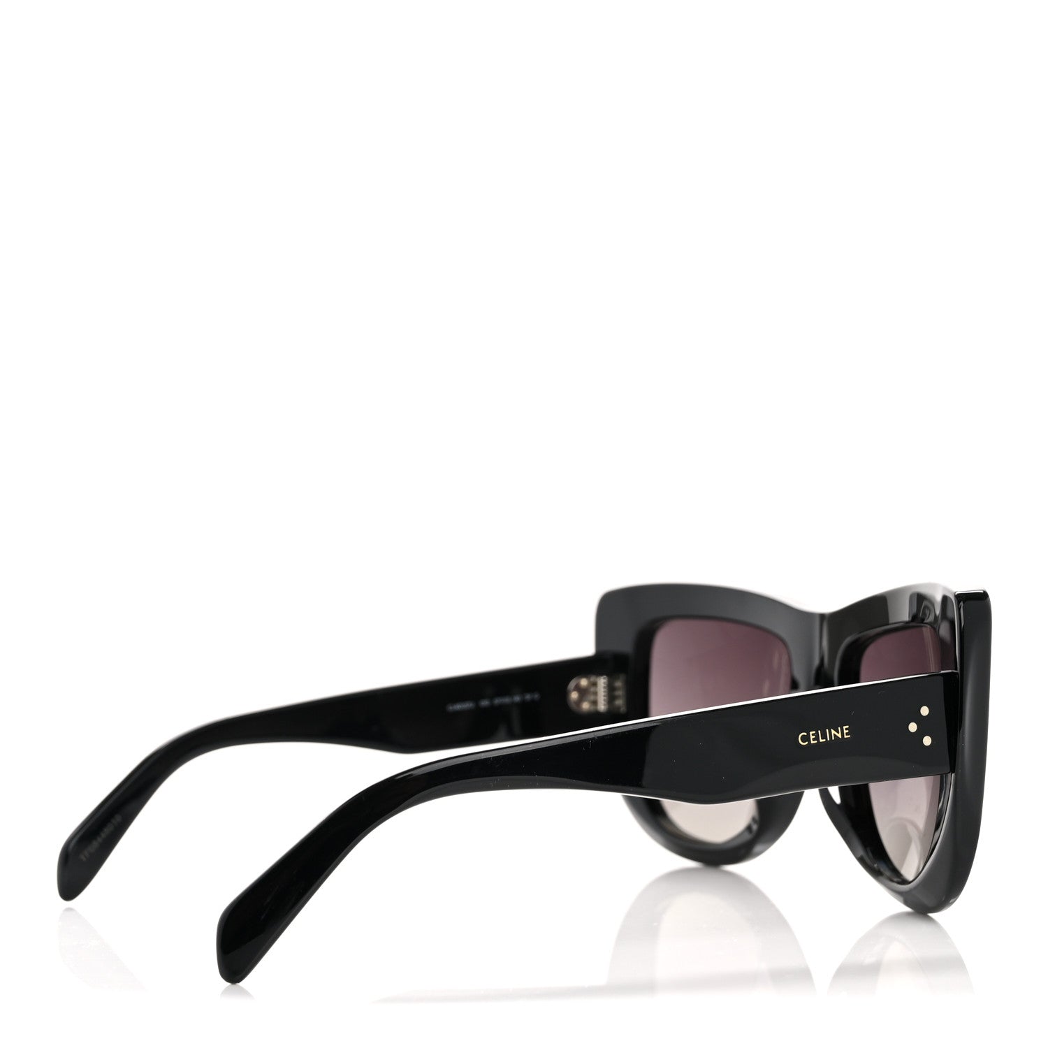 Celine Acetate Square Sunglasses CL40157U Black 4 of 7