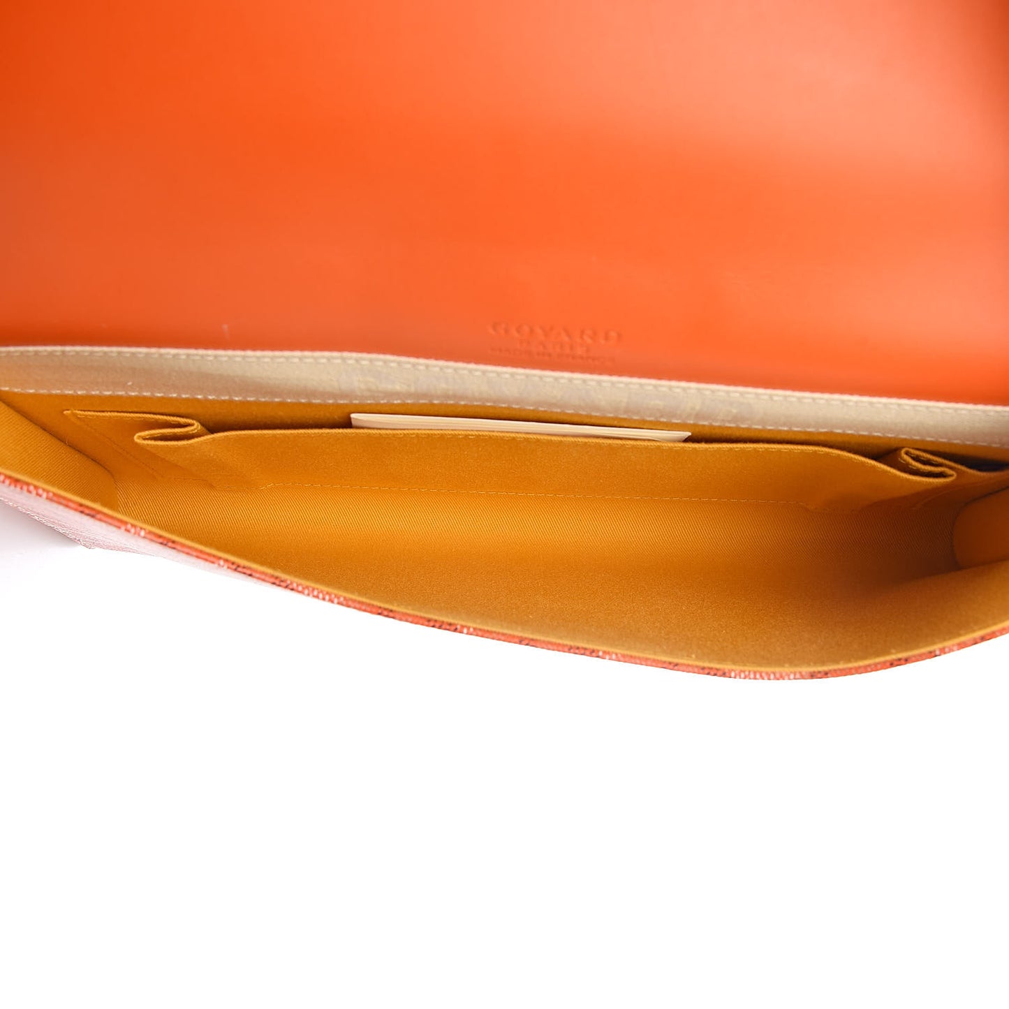 Goyardine Monte Carlo Bois Clutch Orange