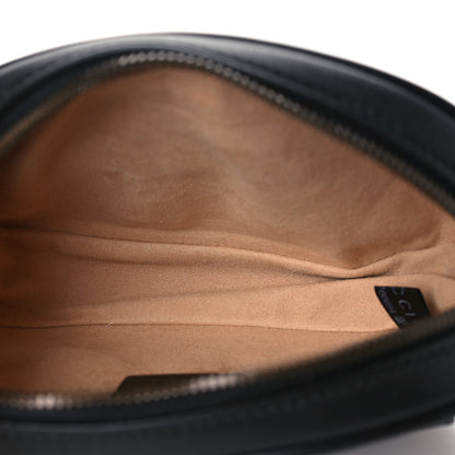 Gucci Calfskin Matelasse GG Marmont Belt Bag 85 34 Black 5 of 9