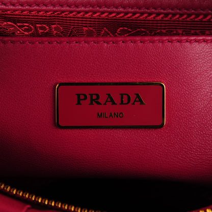 Prada Tessuto Nylon Gaufre Shopping Satchel Ibisco 10 of 10