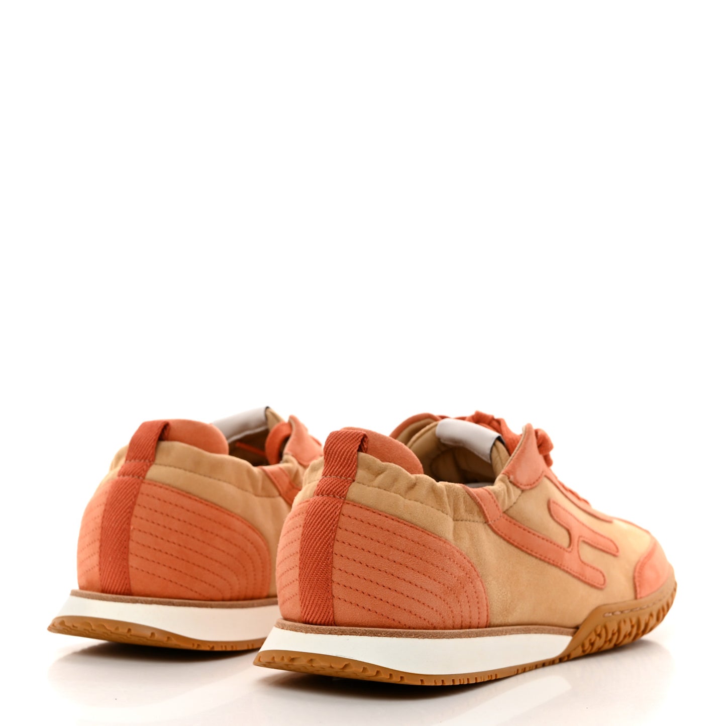 Suede Goatskin Jet Sneakers 40 Beige Natura Orange Nacarat