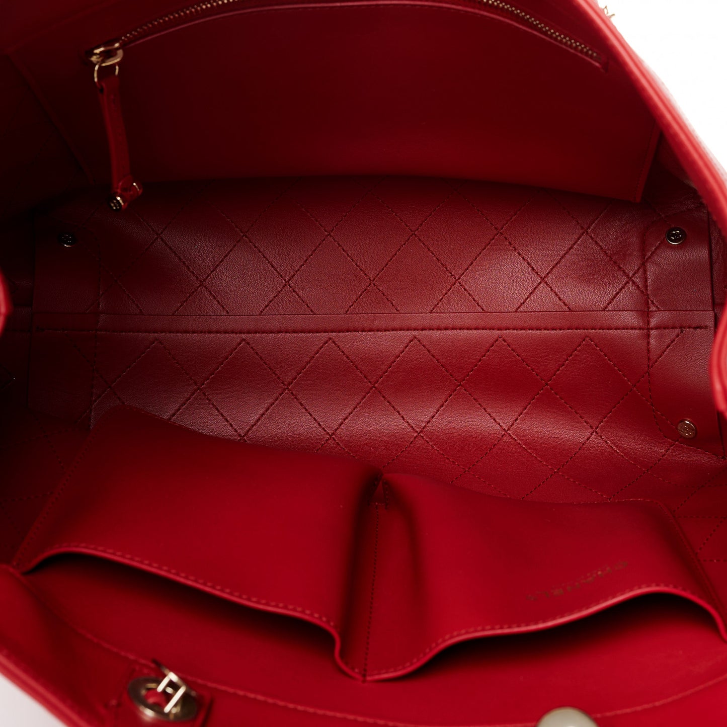 Calfskin Large Serial Shopper Tote Red