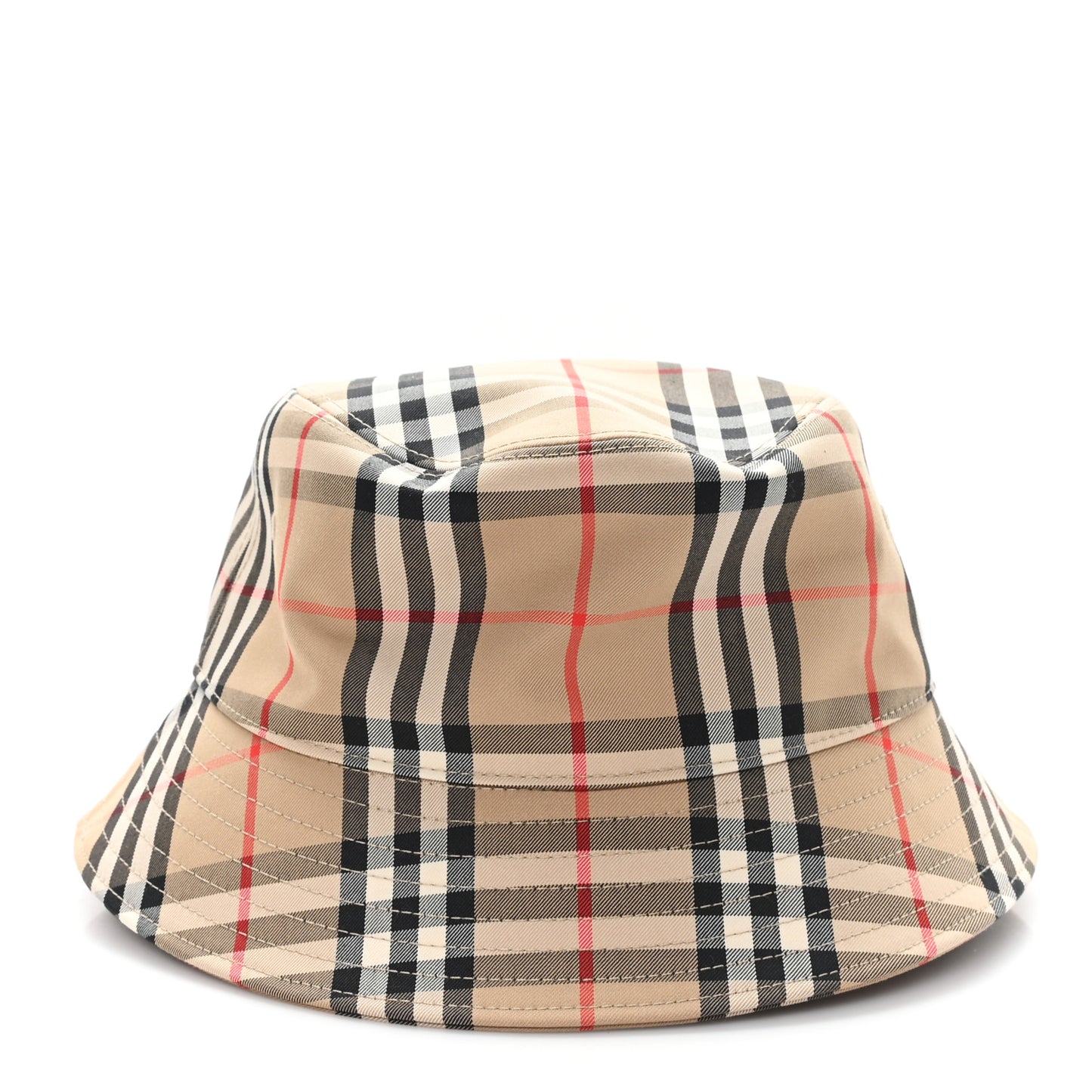 Technical Cotton Vintage Check Bucket Hat L Archive Beige