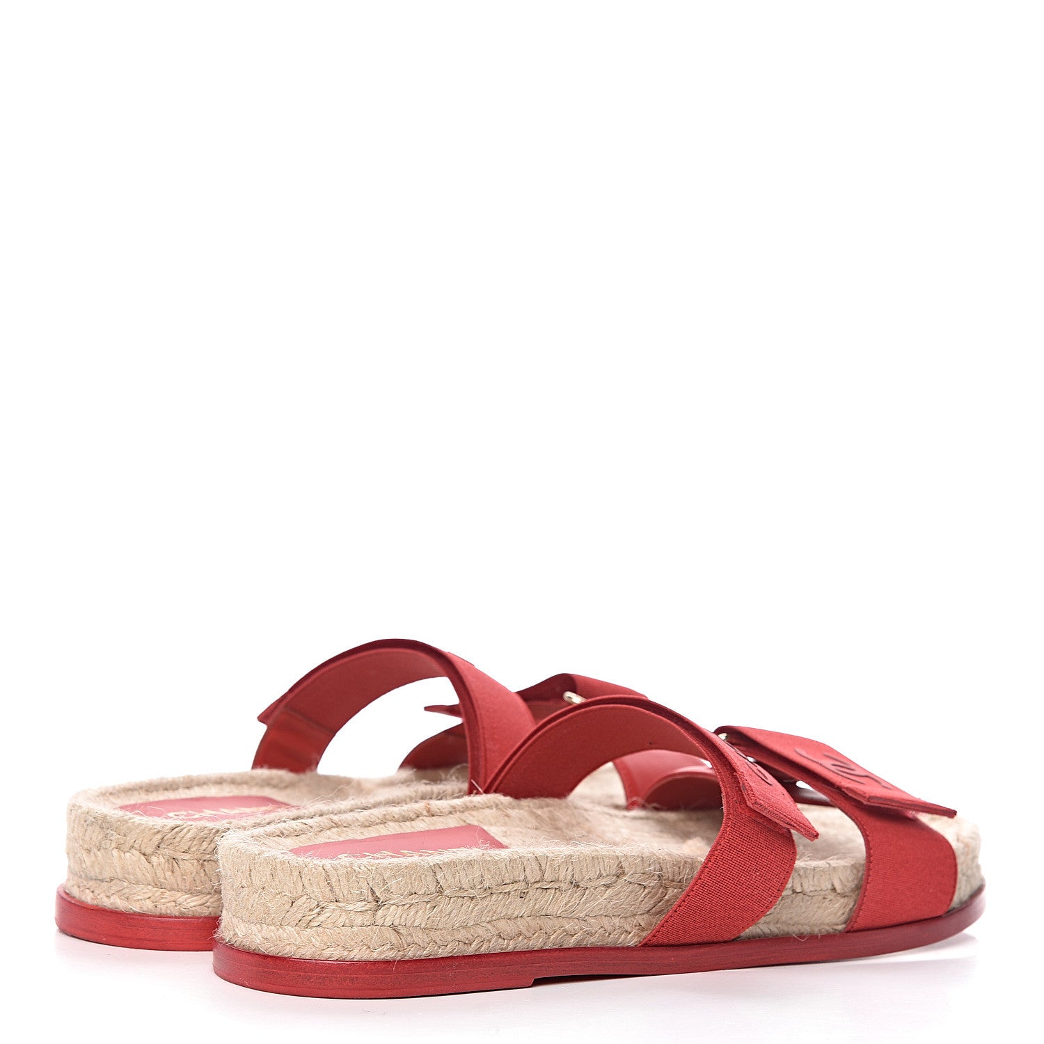 Chanel Lambskin Mules Elastic 41 Red 4 of 7