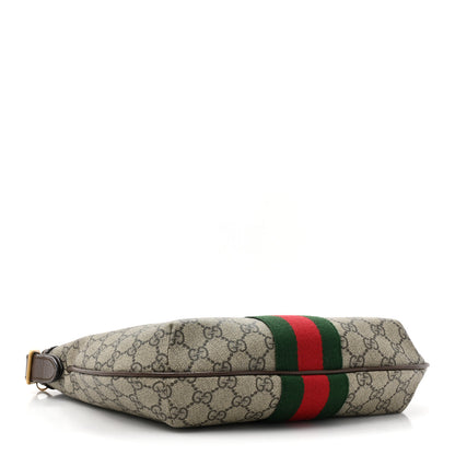 Gucci GG Supreme Monogram Web Small Ophidia Half Moon Hobo Brown 4 of 11