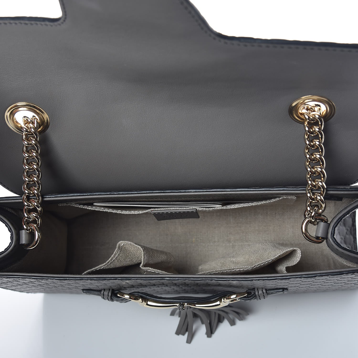 Gucci Soft Microguccissima Medium Emily Chain Shoulder Bag Loess 5 of 9