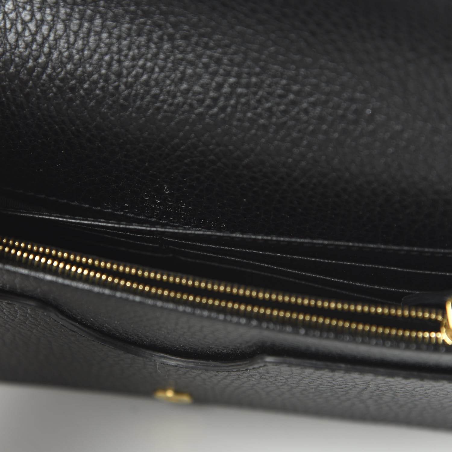 Gucci Calfskin Mini GG Marmont Chain Wallet Black 9 of 10
