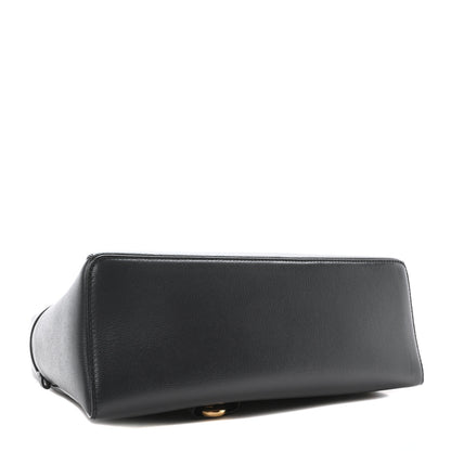 Loro Piana Grained Calfskin Extra Bag L27 Navy 4 of 9