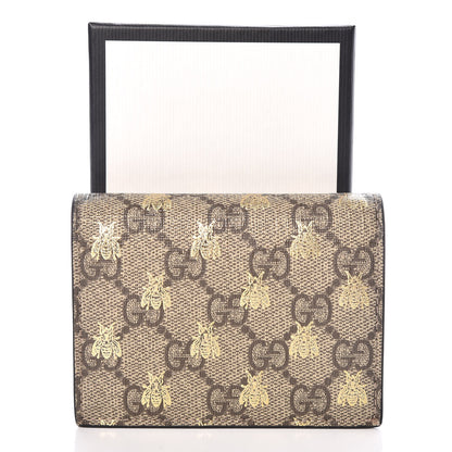 Gucci GG Supreme Monogram Bee Print Card Case 9 of 9