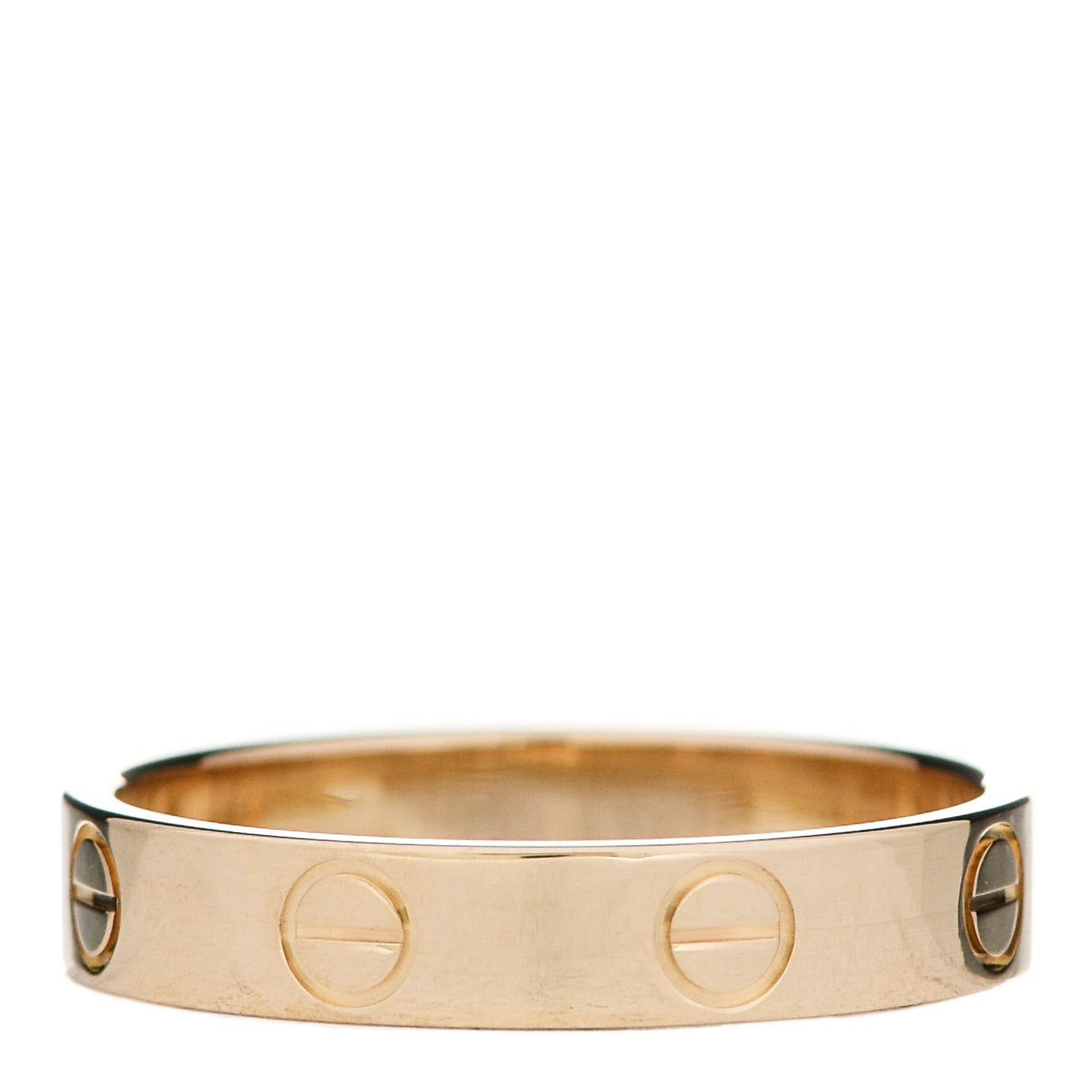 18K Yellow Gold 3.5mm LOVE Wedding Band Ring 53 6.25