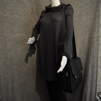 Prada Tessuto Nylon Messenger Bag w Laptop Case Nero 2 of 10