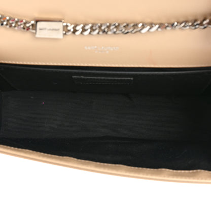 Saint Laurent Grain De Poudre Medium Monogram Kate Satchel Nude Powder 5 of 17