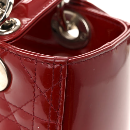 Christian Dior Patent Cannage Medium Lady Dior Red 14 of 14