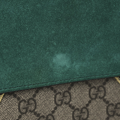 Gucci GG Supreme Monogram Willow Hill Embroidered Small Dionysus Shoulder Bag Emerald 11 of 12