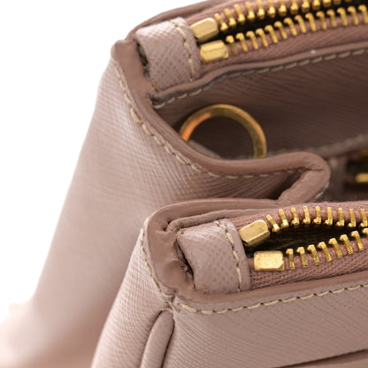 Prada Saffiano Small Galleria Double Zip Tote Cammeo 12 of 16