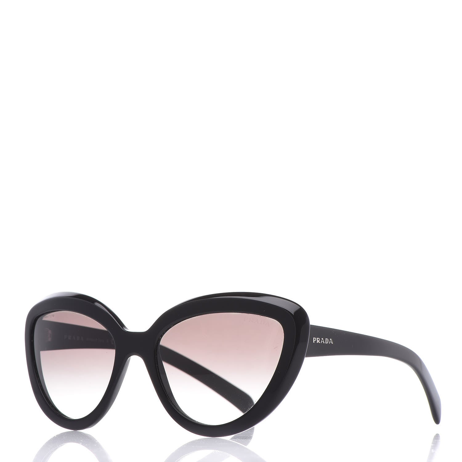 Prada Cat Eye Sunglasses SPR 08R Black 1 of 7