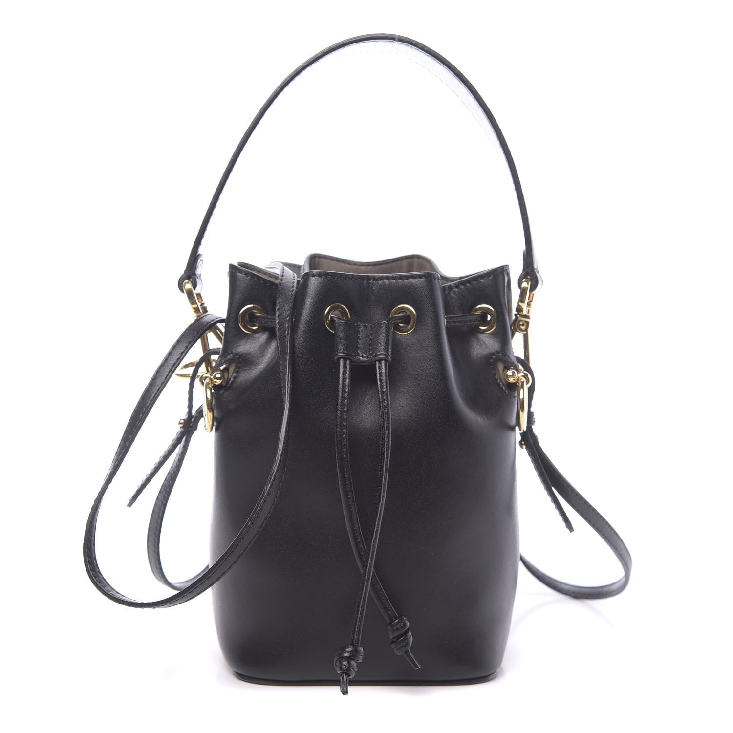 Fendi Vitello Liberty Lucido F is Fendi Mini Mon Tresor Bucket Bag Black 1 of 10