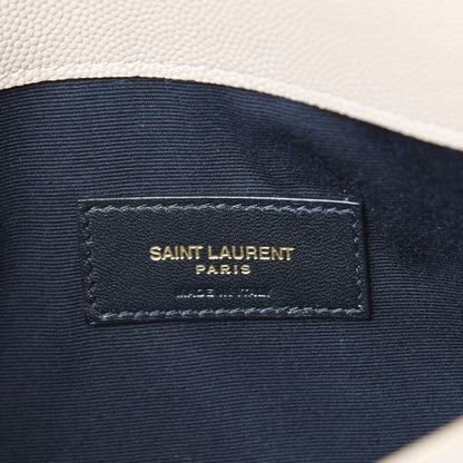 Saint Laurent Grain De Poudre Uptown Pouch Dark Beige 5 of 7