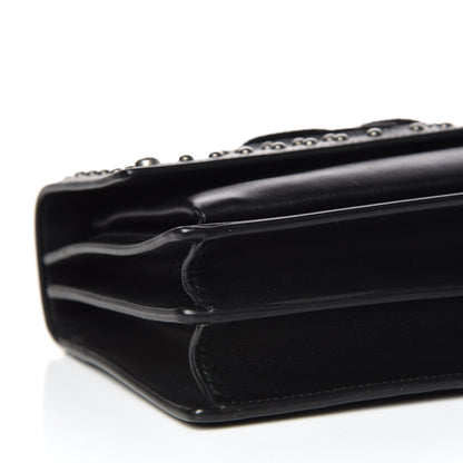 Saint Laurent Grained Calfskin Studded Medium Monogram Heart Sunset Black 5 of 11