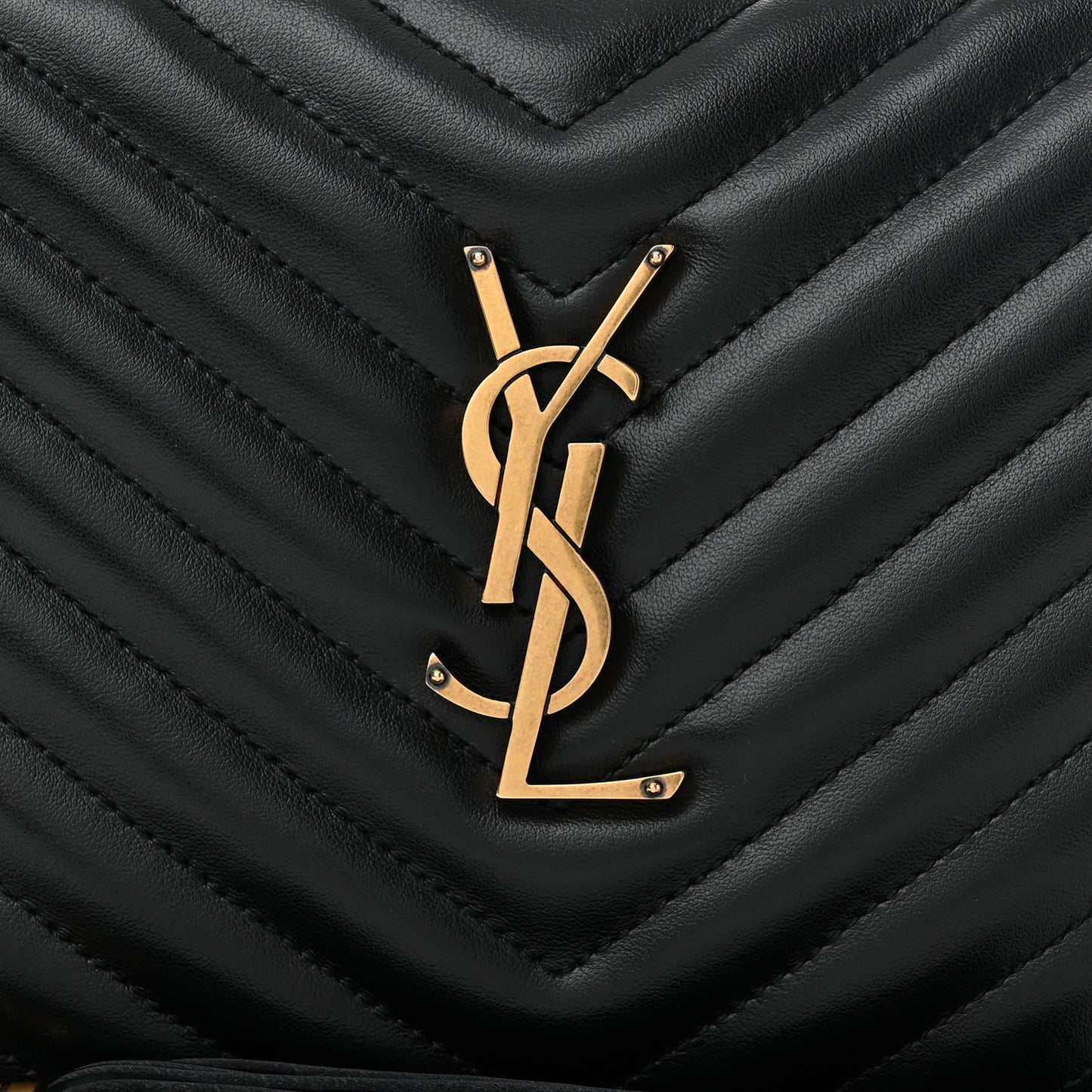 Calfskin Matelasse Monogram Lou Camera Bag Black