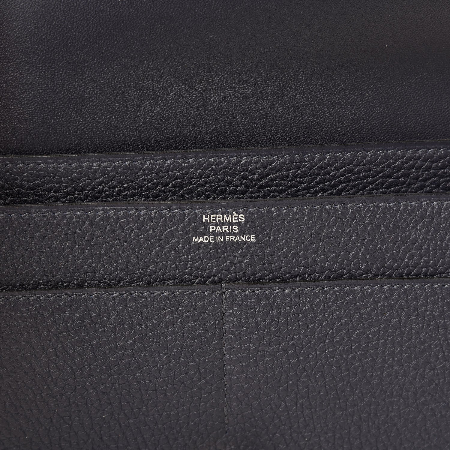 Hermes Togo Dogon Duo Wallet Bleu Nuit 8 of 11