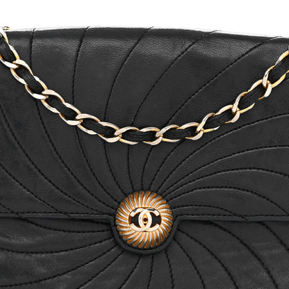 Chanel Lambskin Stitched Single Flap Black 8 of 14