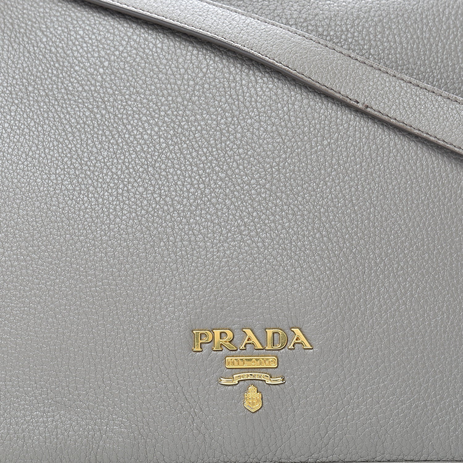 Prada Vitello Daino Crossbody Flap Grey 7 of 14