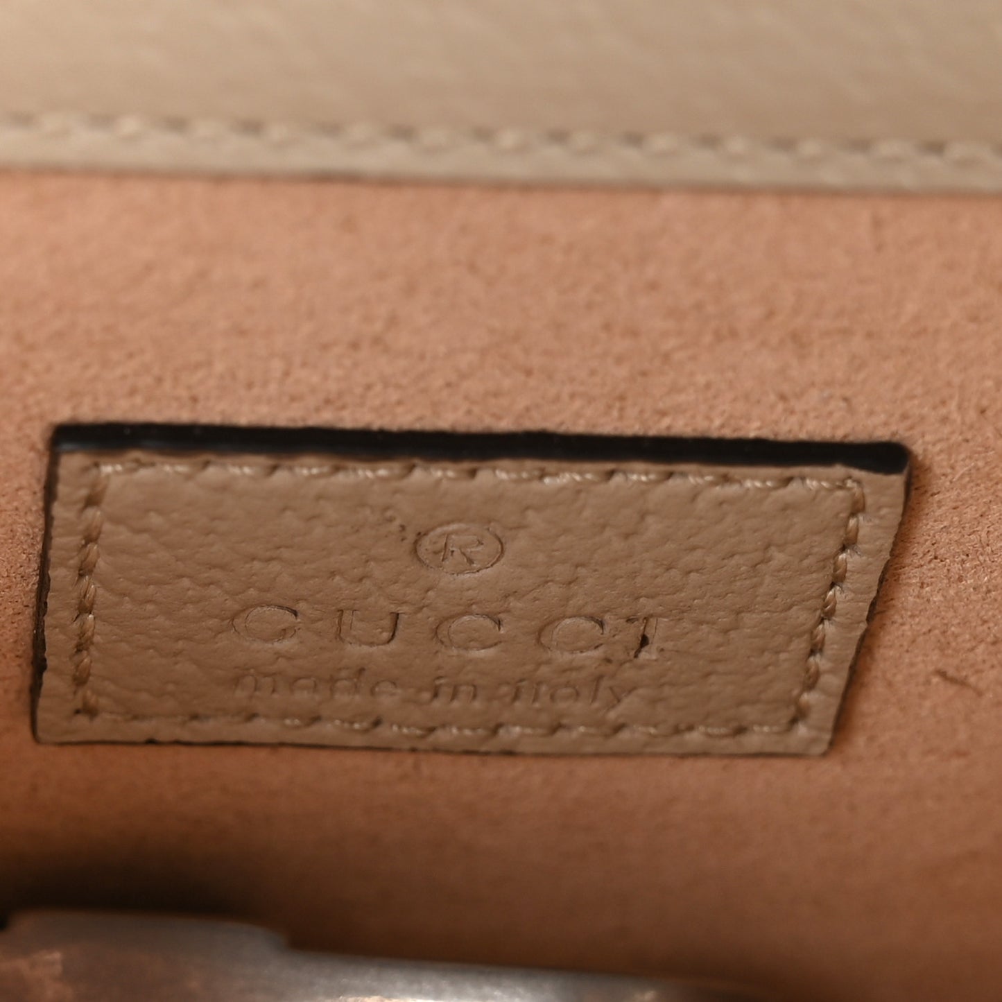 GG Supreme Monogram Textured Dollar Calfskin Super Mini Dionysus Shoulder Bag Beige Mystic White Oatmeal