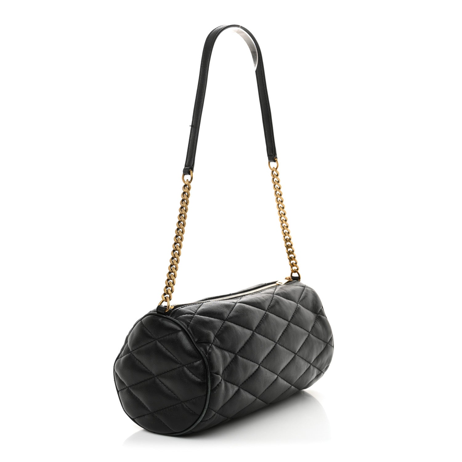 Saint Laurent Lambskin Monogram Small Sade Tube Bag Black 3 of 18