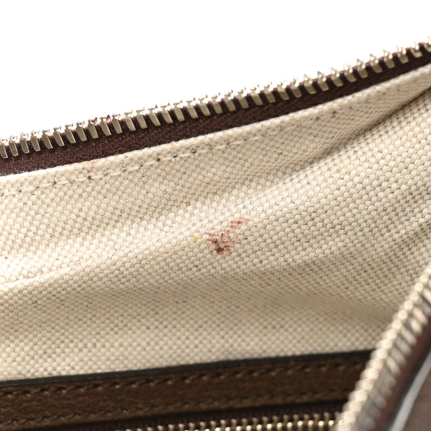 GG Supreme Monogram Textured Calfskin Web Large Attache Shoulder Bag Beige Ebony New Acero