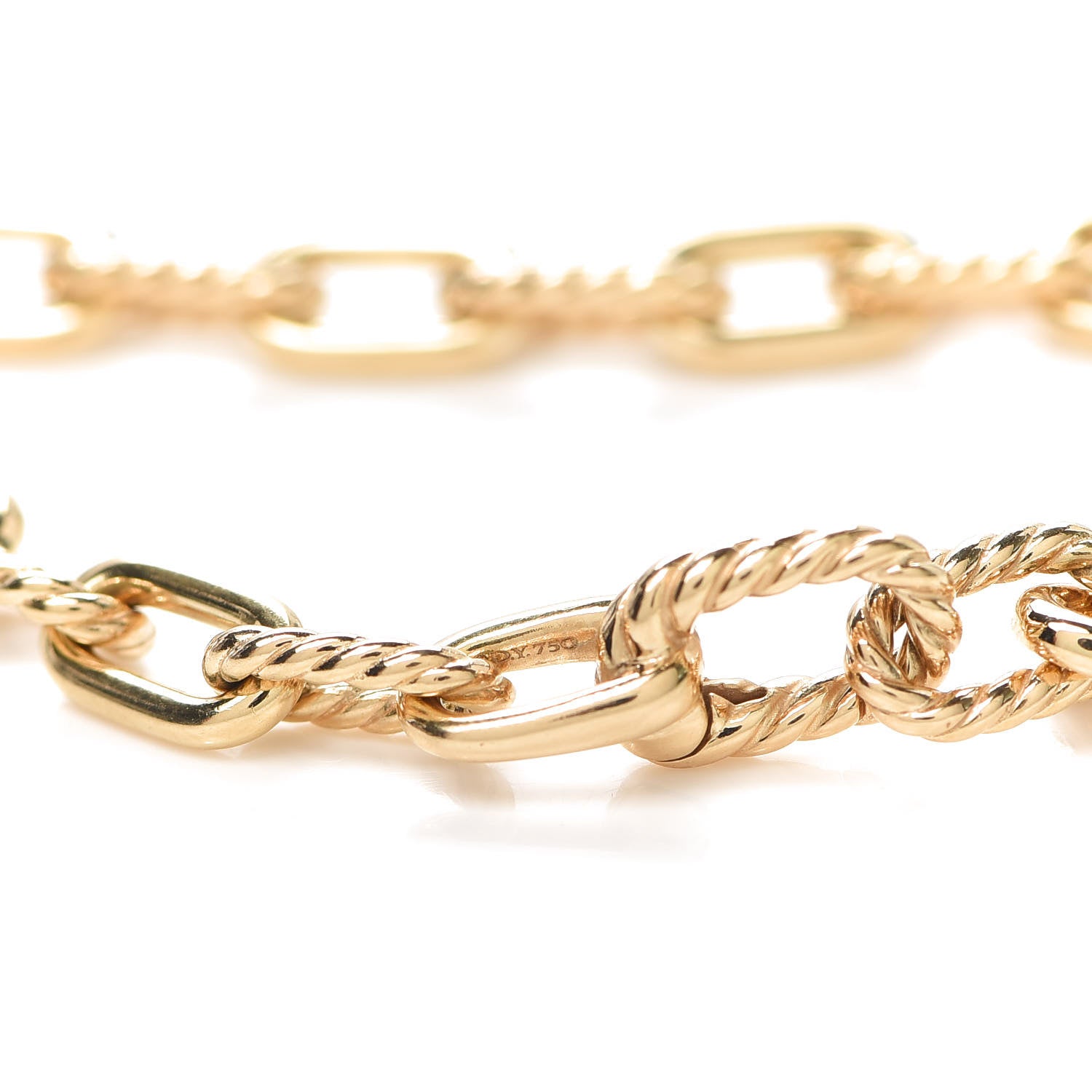 David Yurman 18K Yellow Gold 6mm Madison Classic Chain Bracelet 5 of 6
