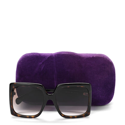 Gucci Acetate Square Frame Sunglasses GG0876SA Tortoise 8 of 8