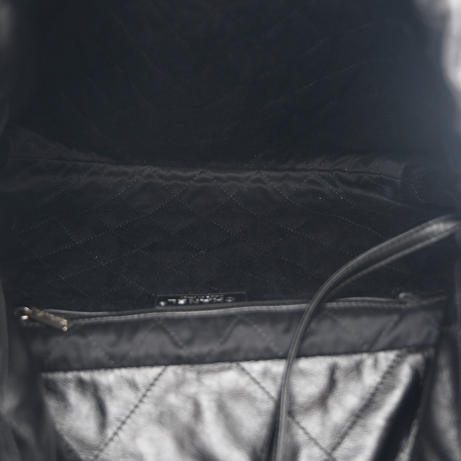 Chanel Shiny Calfskin Quilted Small Chanel 22 Black 6 of 12