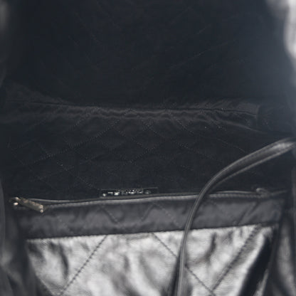 Chanel Shiny Calfskin Quilted Small Chanel 22 Black 6 of 12
