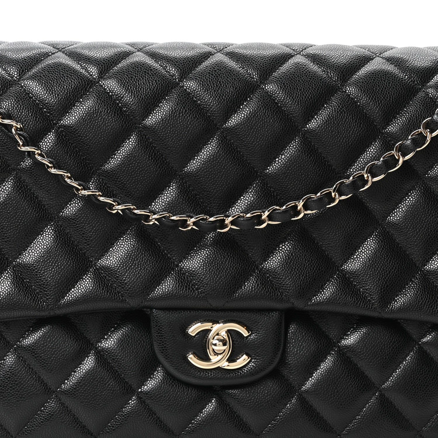 Chanel Caviar Quilted XXL Travel Flap Bag Black 8 of 10