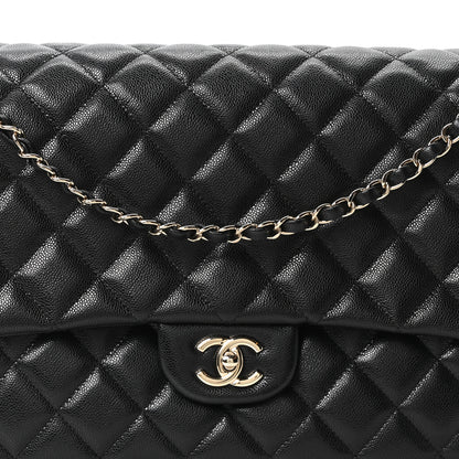 Chanel Caviar Quilted XXL Travel Flap Bag Black 8 of 10