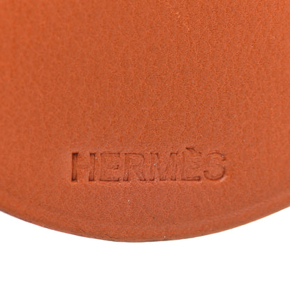 Hermes Tadelakt Tiger Key Chain Bag Charm Potiron 3 of 6