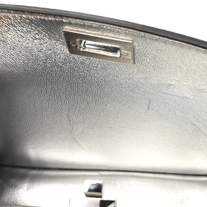 Fendi Crystal Vitello Laminato FF Petite Peekaboo I SEE U Satchel Crystal Argento 12 of 13
