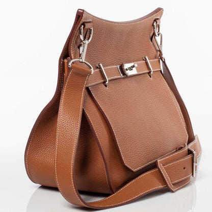 Hermes Taurillon Clemence Jypsiere 37 Gold 3 of 10