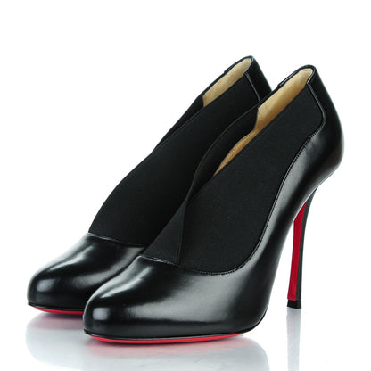 Christian Louboutin Shiny Nappa Toot Couverte 100 Pumps 38 Black 3 of 8