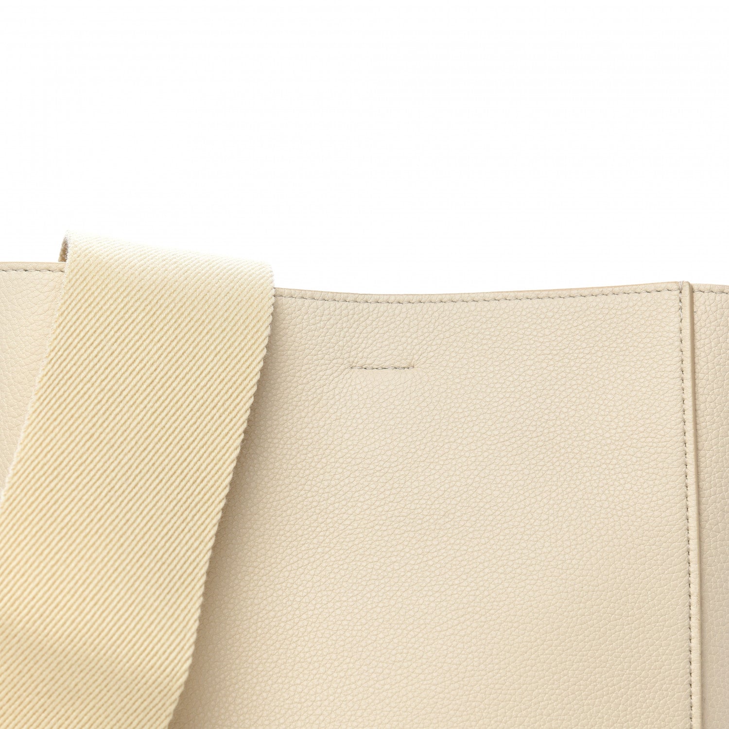 Celine Soft Grained Calfskin Small Sangle Bucket Bag Vanilla 8 of 10
