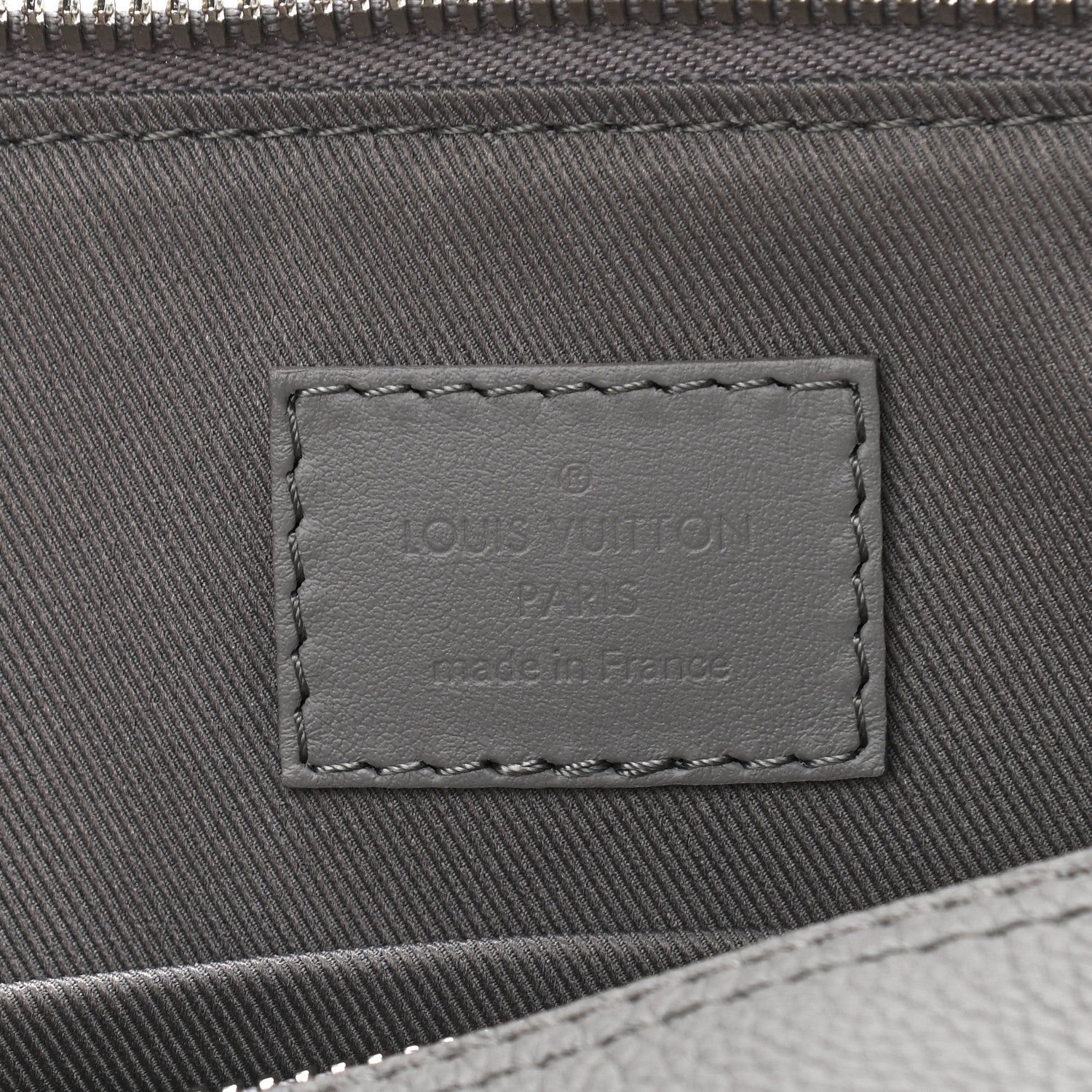 Louis Vuitton Grained Calfskin Aerogram City Keepall Gris 6 of 9
