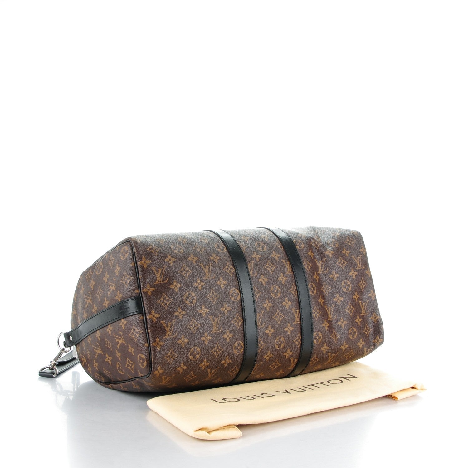 Louis Vuitton Monogram Macassar Keepall Bandouliere 45 4 of 8