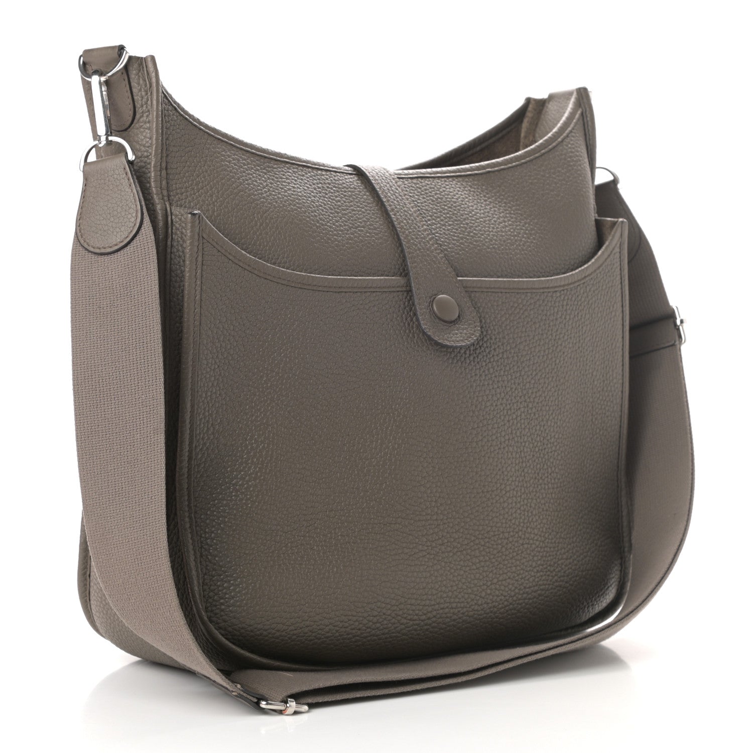 Hermes Taurillon Clemence Evelyne III GM Etain 3 of 10