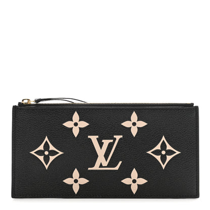 Louis Vuitton Empreinte Monogram Giant Crafty Pochette Felicie Zippered Insert Black 1 of 6