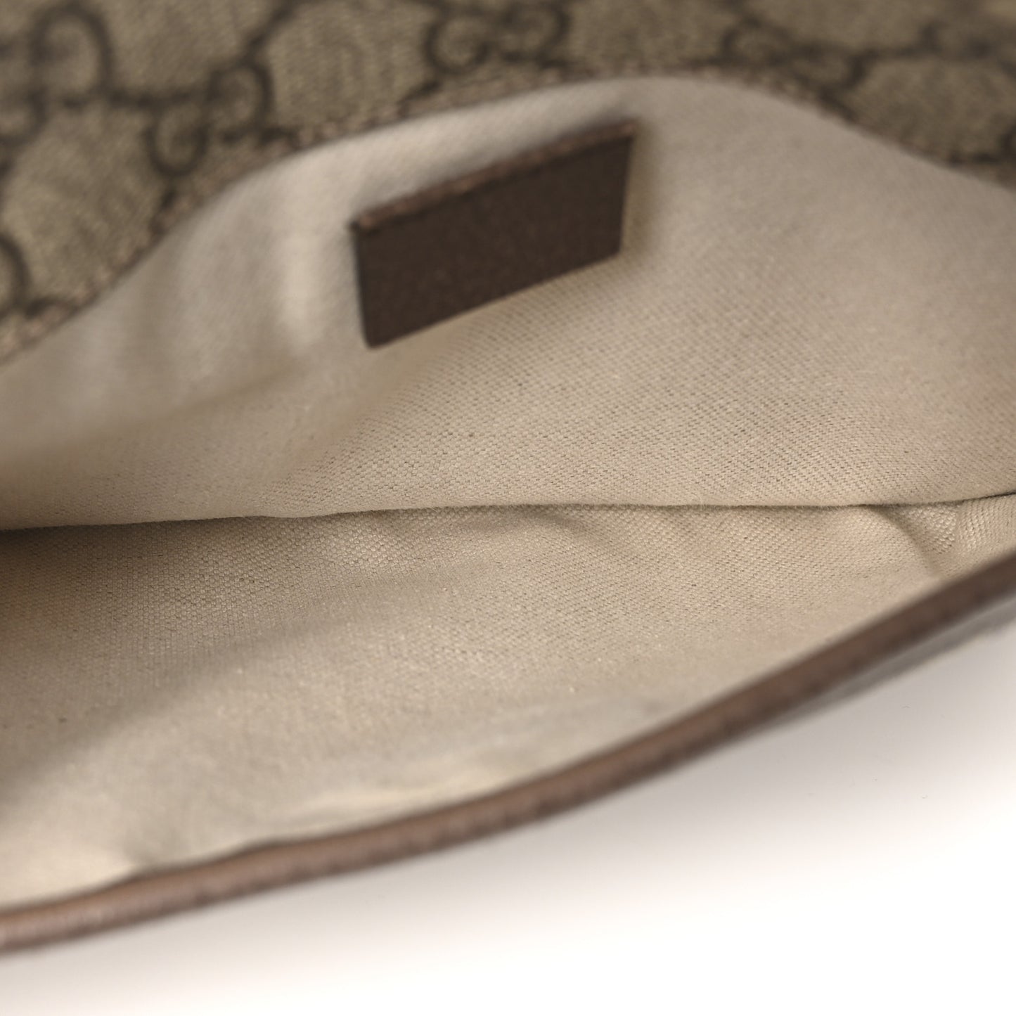 GG Supreme Monogram Neo Vintage Web Belt Bag Brown