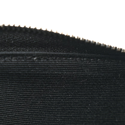 Celine Triomphe Canvas Horizontal Pouch Silver Black 12 of 14